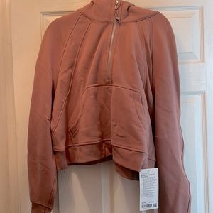 NWT Lululemon Scuba Oversized Half Zip color Spiced Chai XL/XXL